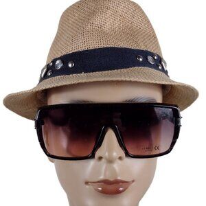 DAZEY SHADES  SQUARE BLACK SUNGLASSES #DS359